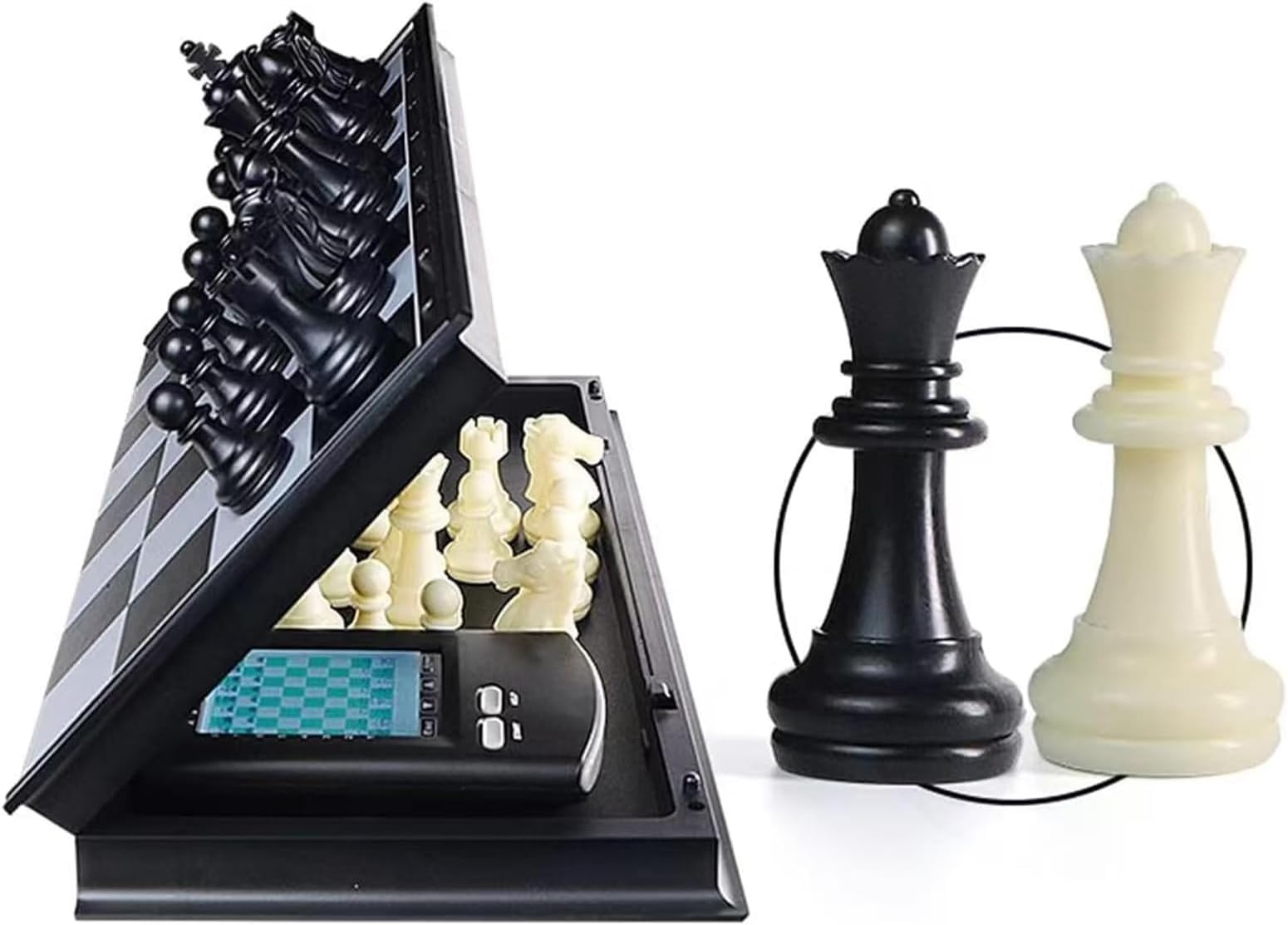 COYEUX Computer Chess Board, Touch Electronic Chess Set with Sensor Pen, Multi-Level Horizontal Settings, No Network Required, Support Folding Storage, for Chess Lovers, Kids Gift, Family