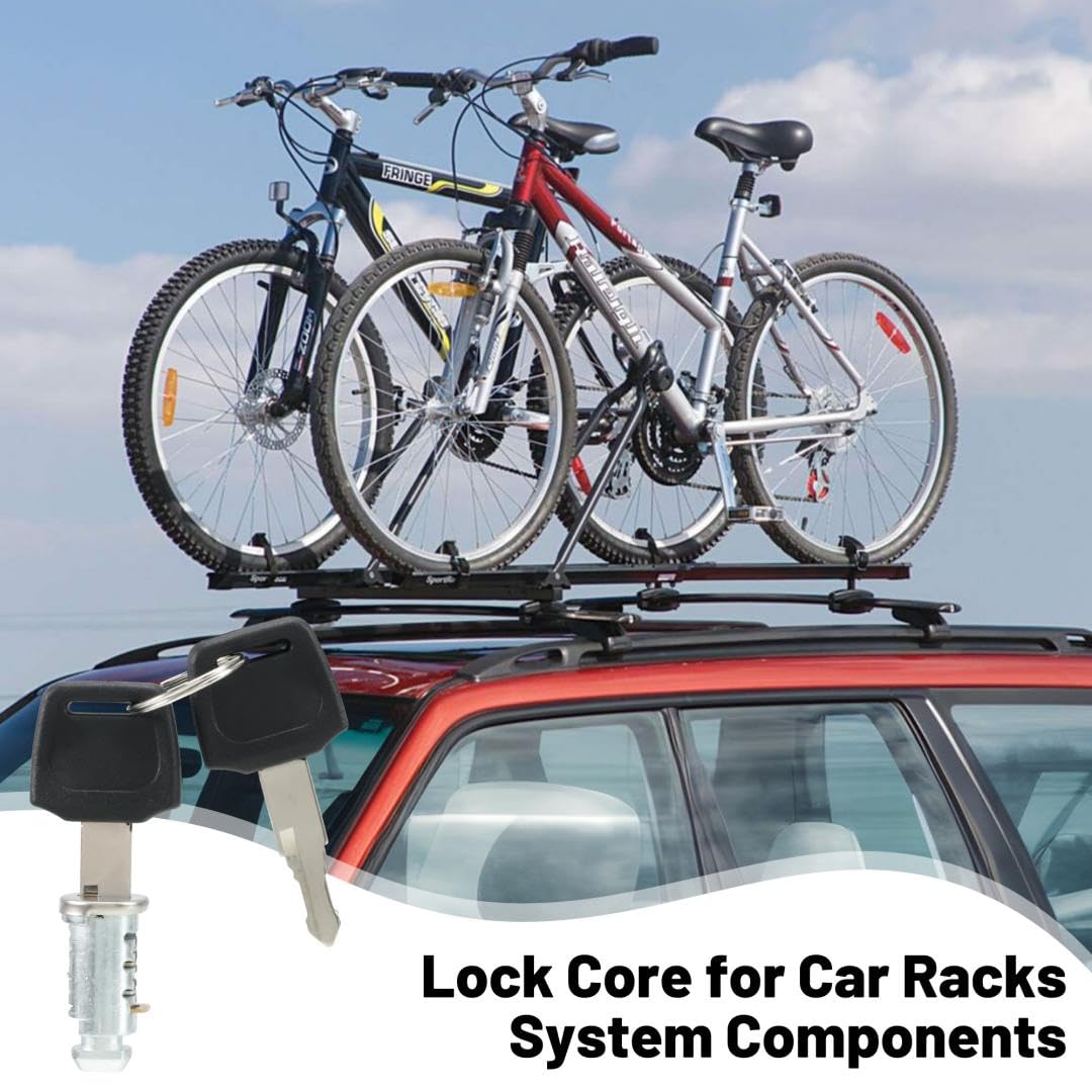 Lot De 4 Cylindres De Serrure Thule + 2 Clés – Pour Barres De Toit, Coffres & Porte-vélos – Remplacement Sécurisé