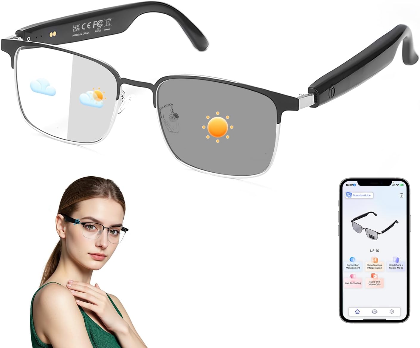 Smart AI Translator Glasses