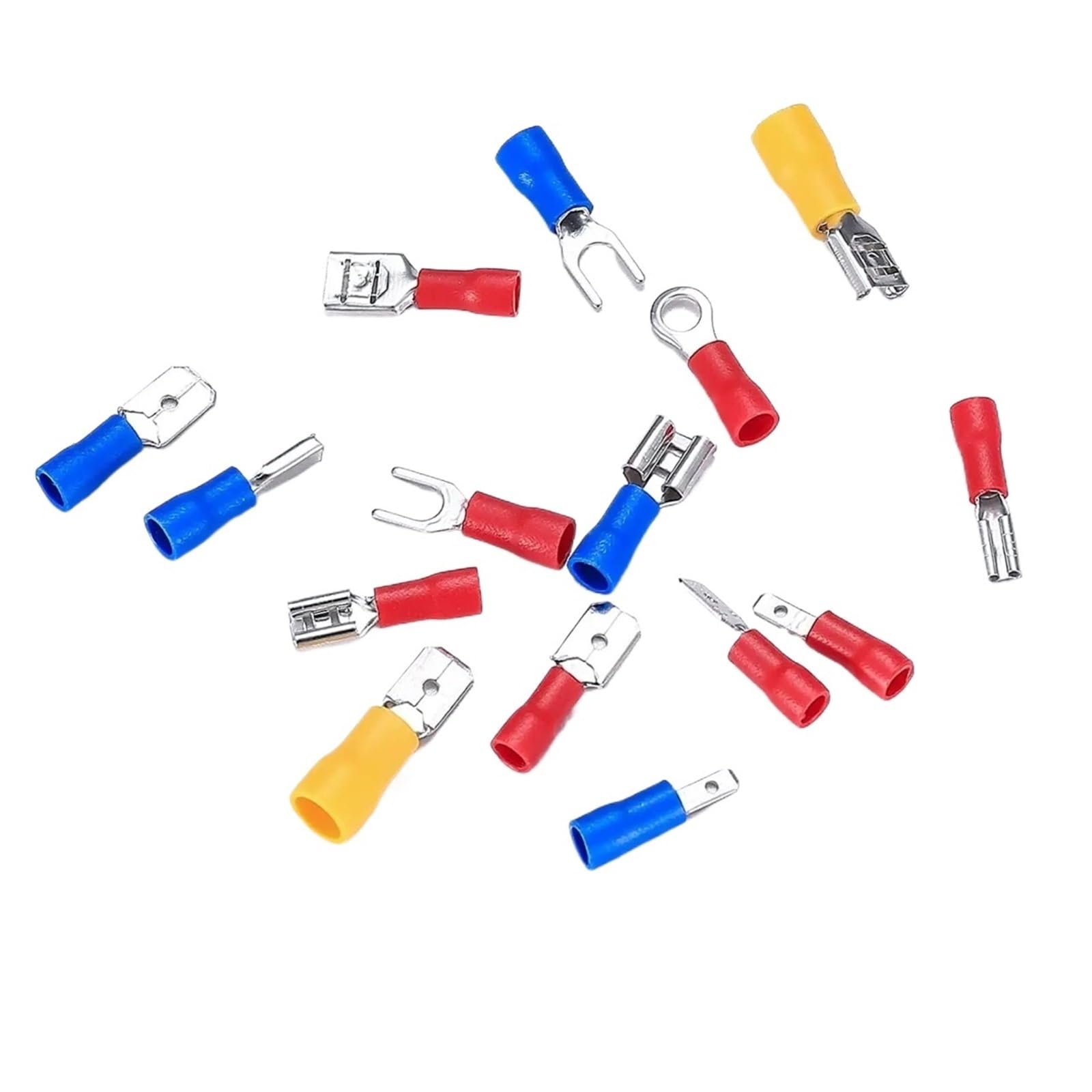 Cosses à sertir isolées, connecteurs de fils, 2 jeux câbles, bagues connexion électriques, cosses roulées assorties, kit pour terminaisons diverses(480pcs)