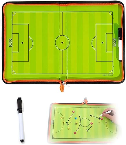 Miniatura 2 de Tabla de entrenamiento de fútbol, portapapeles para entrenadores de fútbol, kit de tablero magnético táctico, tablero de entrenadores de estrategia