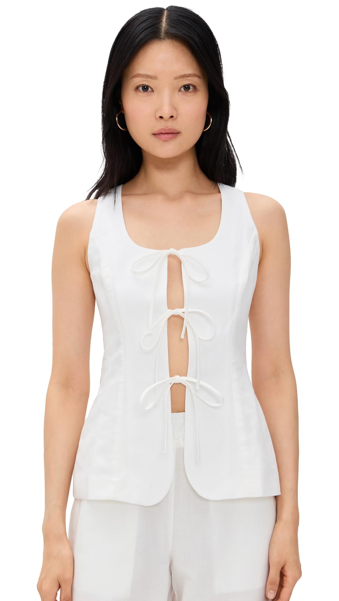Linen Tie Waistcoat by ALIGNE