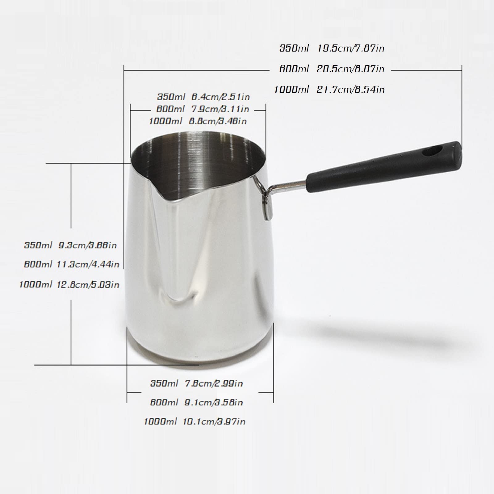 Stainless Steel Milk Pan, Small Milk Pot Tea Coffee Boiling Pot