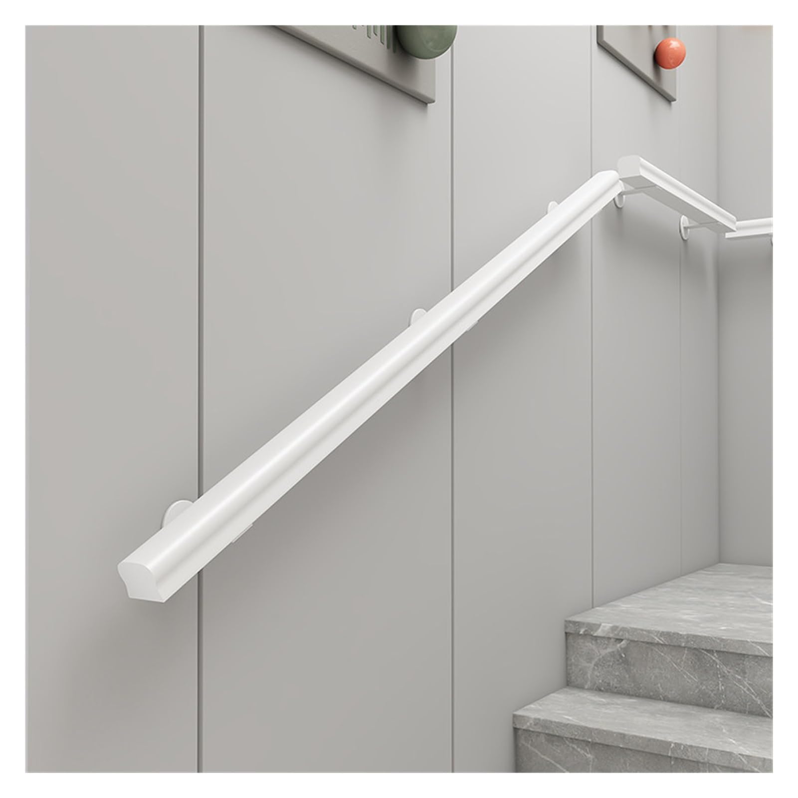 Handrail Wooden Non-Slip Staircase Handrail Industrial Safety Stair Banister, for Home Garden Corridor Lofts Railings Grab Rails(50cm)
