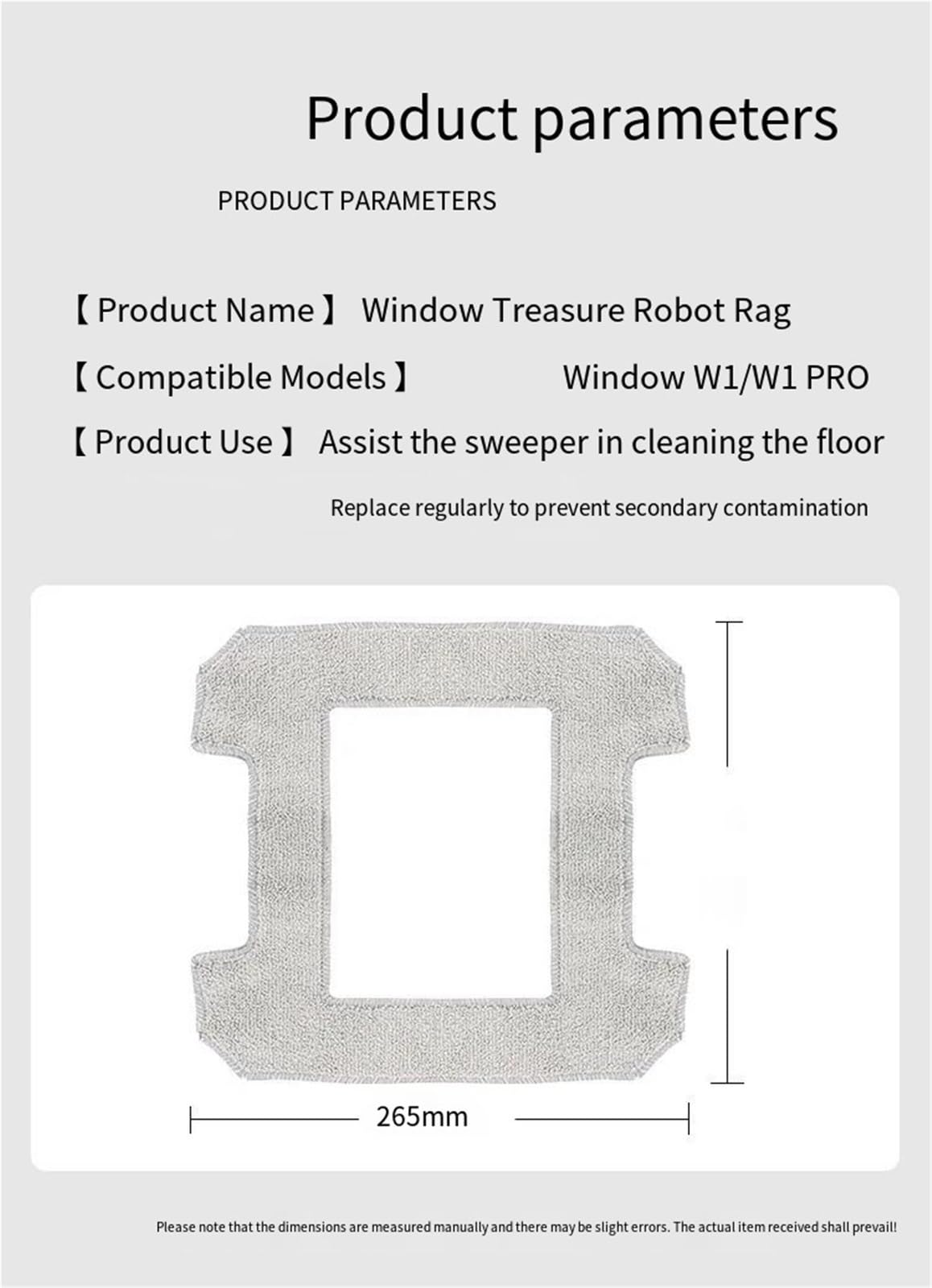 Fensterreinigungsroboter, Kompatibel Mit Keworth, W1 Window Treasure Cleaning Liquid Rag W1S /Pro/W2 MINI Mop Zubehör Roboter Mop Tuch(5PCS)