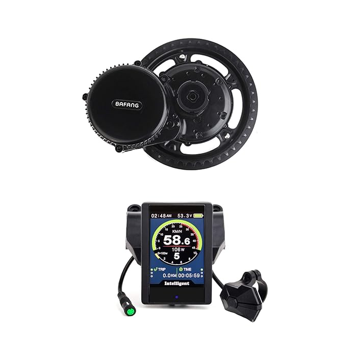 Buy Bafang 48V 750W Mid Drive Electric Bike Conversion Kit with HMI Display BBS02B 8FUN Mid