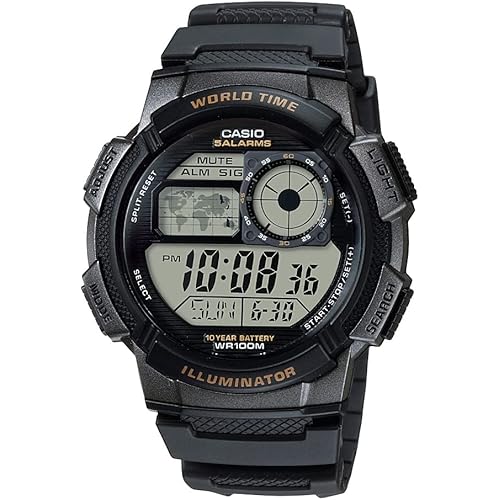 Casio Men's AE-1000W-1AVCF Resin Sport Watch with Black Band