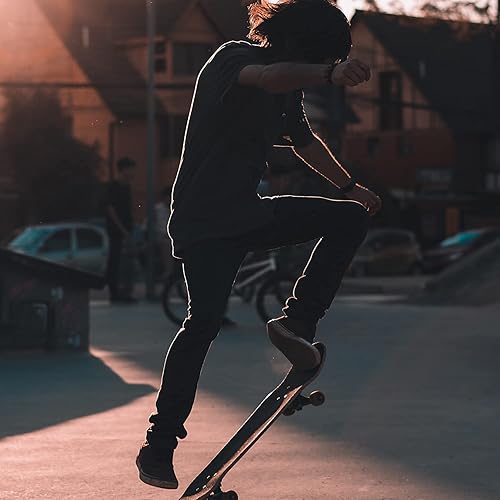 Miniatura 5 de FREEDARE Ruedas para monopatín de 2.047 in y rodamientos, espaciadores instalados 92A Street Wheels Skateboards Trucos (paquete de 4)