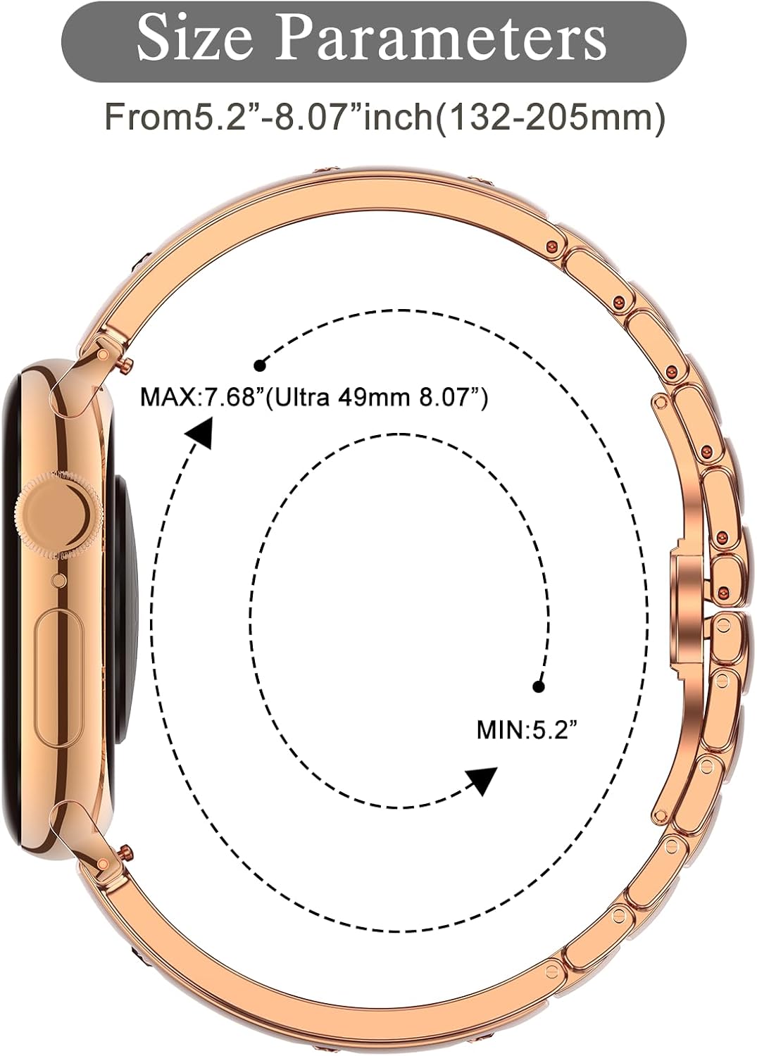 BAITEYOU Narrow Metal Band Compatible with Apple Watch Bands 38mm 40mm 41mm 42mm 44mm 45mm 46mm 49mm (Series 11 10 9 8 7 6 5 4 3 2 1 SE Ultra), Dressy Thin Stainless Steel iWatch Bands for Women