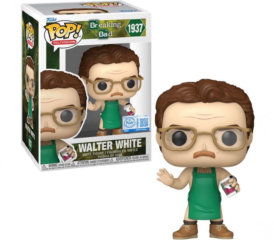 Funko Pop Vinyl Excl Breaking Bad S2 Walt in Apron - Les Beatles, Paul McCartney, John Lennon, RIngo Starr, George Harrison Funko Pop Vinyl Excl Breaking Bad S2 Walt in Apron