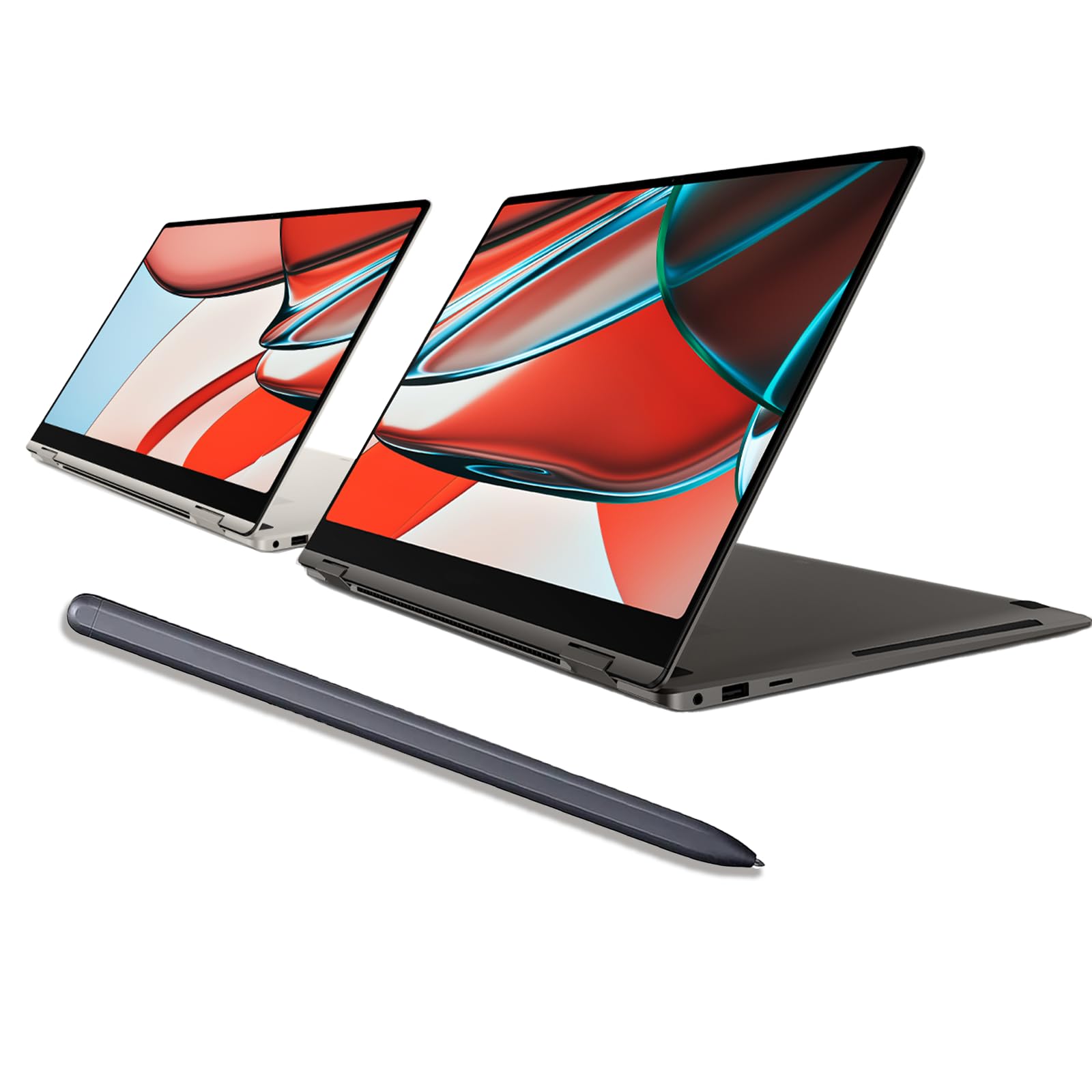 Galaxy Book Pro 360 S Pen Reemplazo para Samsung Galaxy BookPro360, Book2Pro/Book3Pro 360, Book2/Book3/Book4 360, Book5Pro360 Stylus Pen sin Bluetooth+ puntas/puntas (Mystic Black)