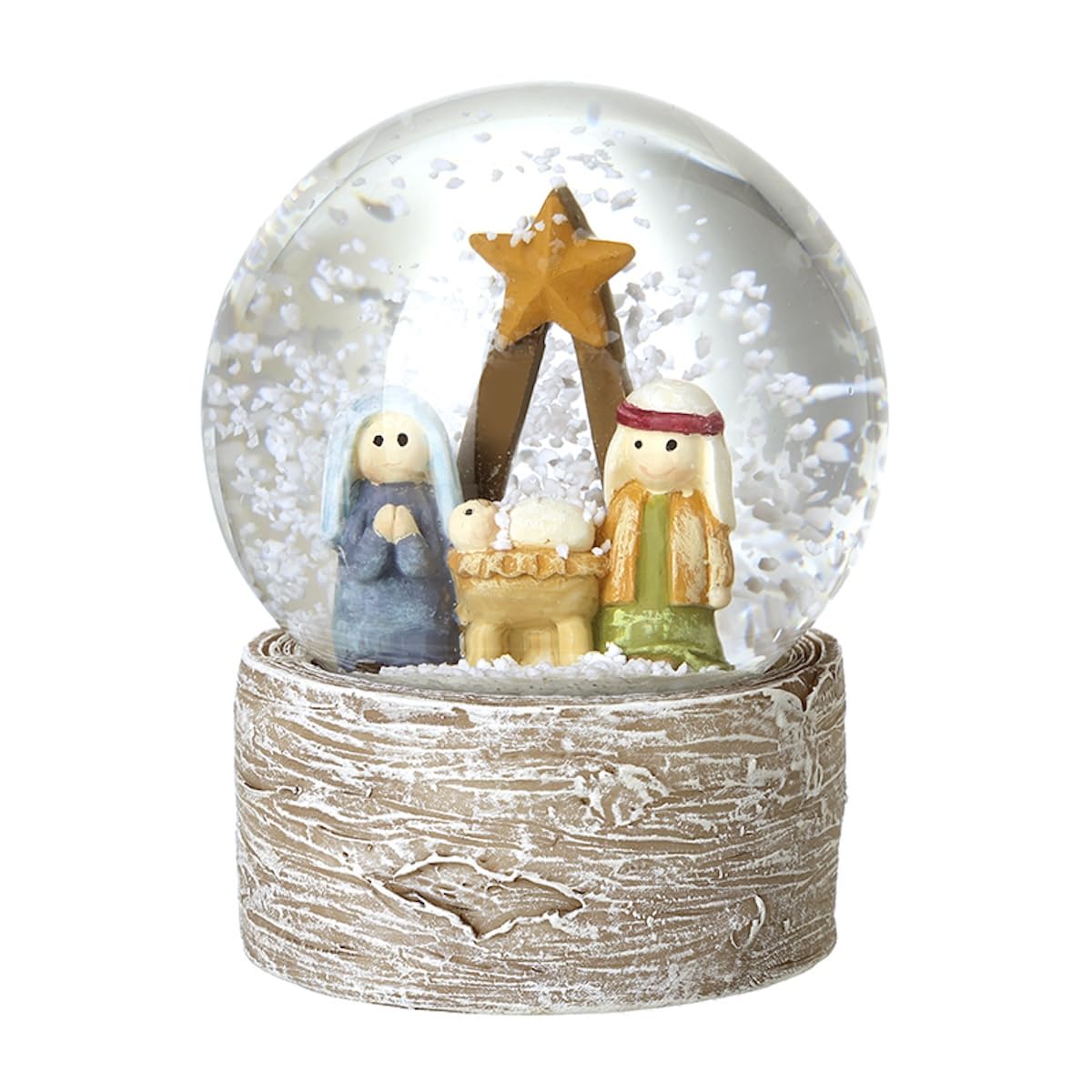 Heaven Sends Multicolor Nativity Scene Christmas Snow Globe