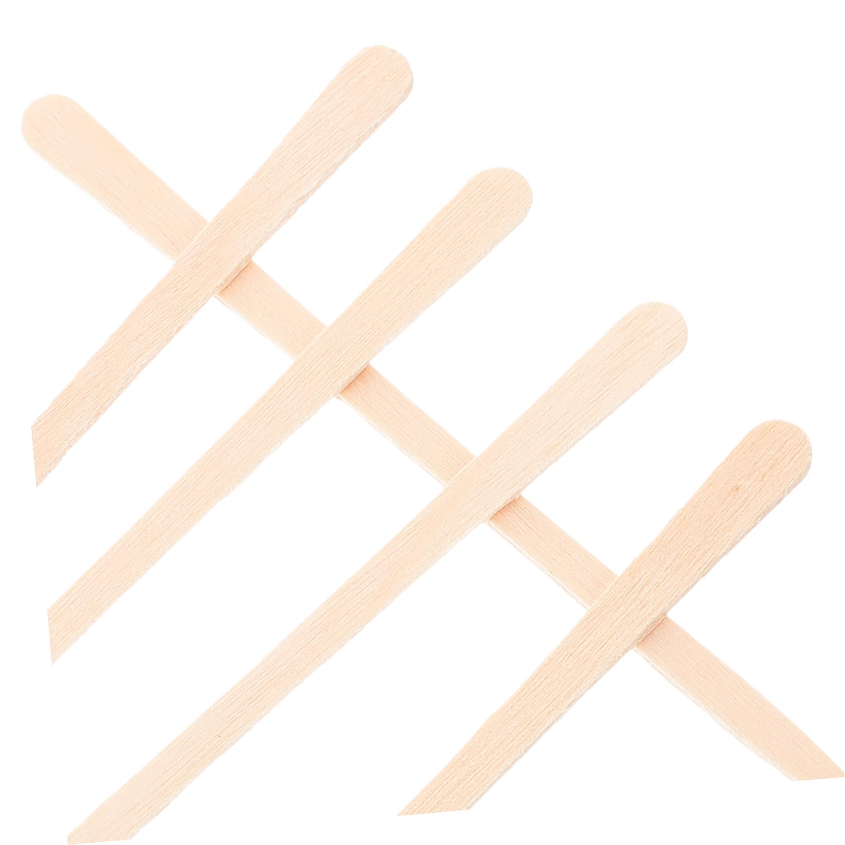 OSOLADY Hair Removal Wax Sticks 100pcs Wood Applicators Smooth Surface Safe Easy to Use