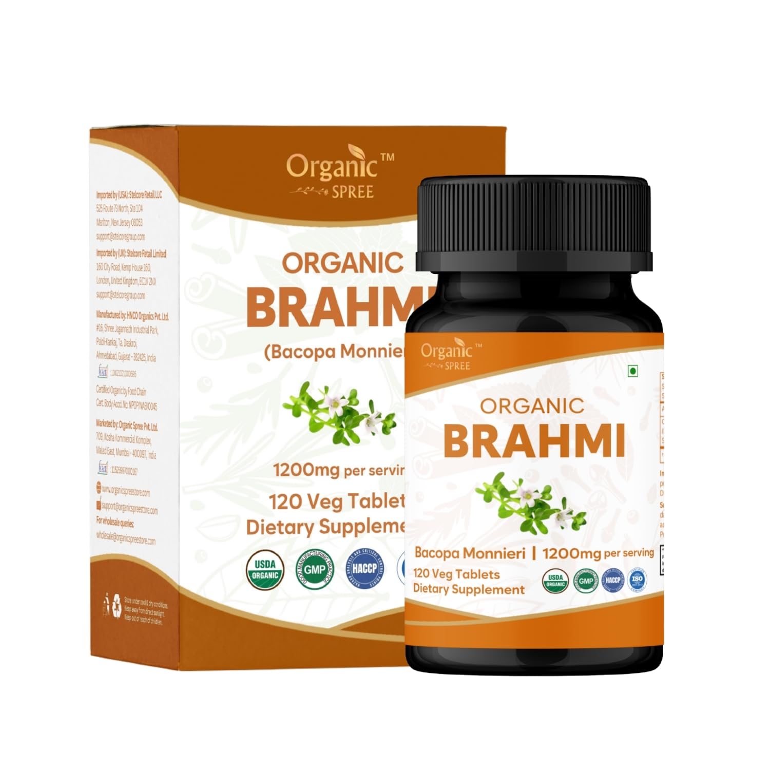 BYERMIA Ambrosia(日本未上陸ブランド) Amazon.com: ORGANIC SPREE Brahmi 120 Tablets - USDA Organic Brahmi