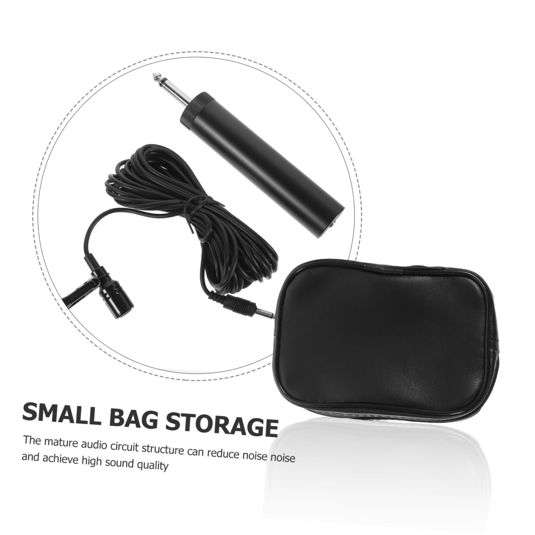 BESPORTBLE 1Set Practical Lavalier Microphone with Wire for Instrument Performance Flexible Clip Condenser Mic for Erhu Saxophone Vlogging and Recording Use