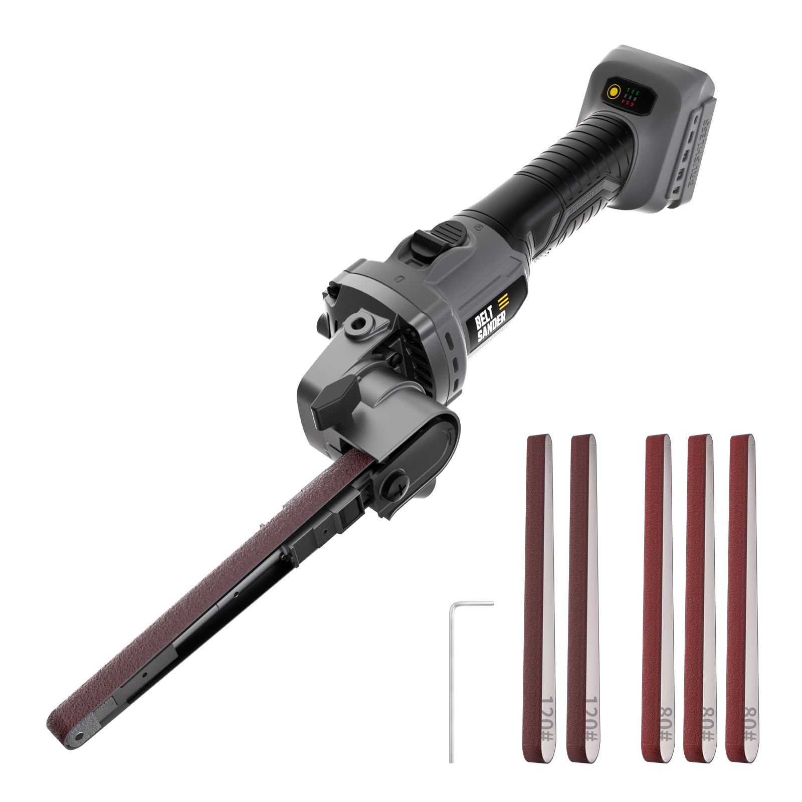 20V Cordless Belt Sander Bandfile Sander Compatible with DEWALT 20V Battery | Finger Belt…