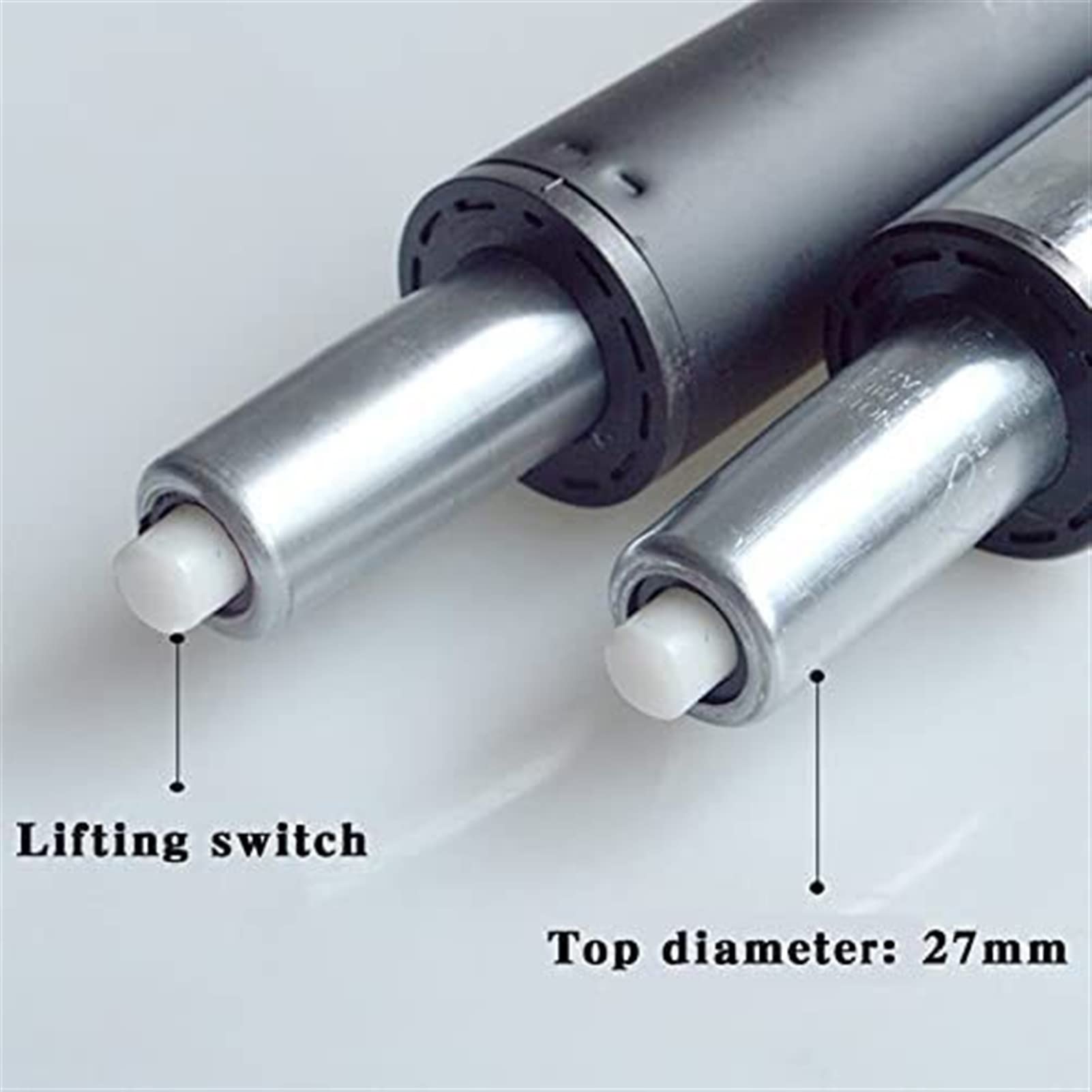 Resorte de Gas Cilindro neumático del Resorte de Gas de la Silla Dental del pistón de la absorción de Choque del Taburete de Bar de la Oficina Cilindro de Repuesto(Silver)