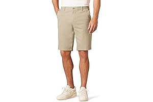 Amazon Essentials Men's Slim-Fit Stretchy Flat-Front Chino Shorts