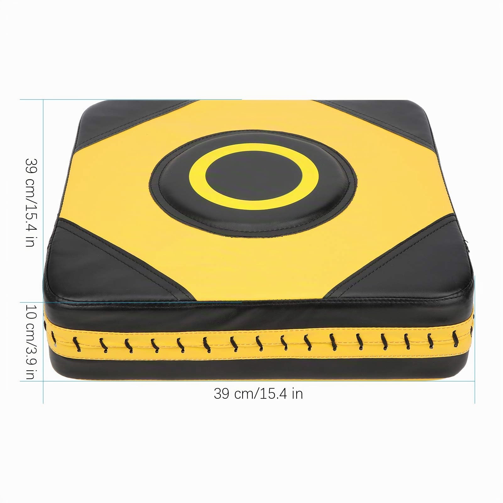 Wall Punch Boxing Bag PU Focus Target Wall Fighting Pad Training Bag Attrezzatura da Allenamento per Sanda Taekowndo(Nero e Giallo)