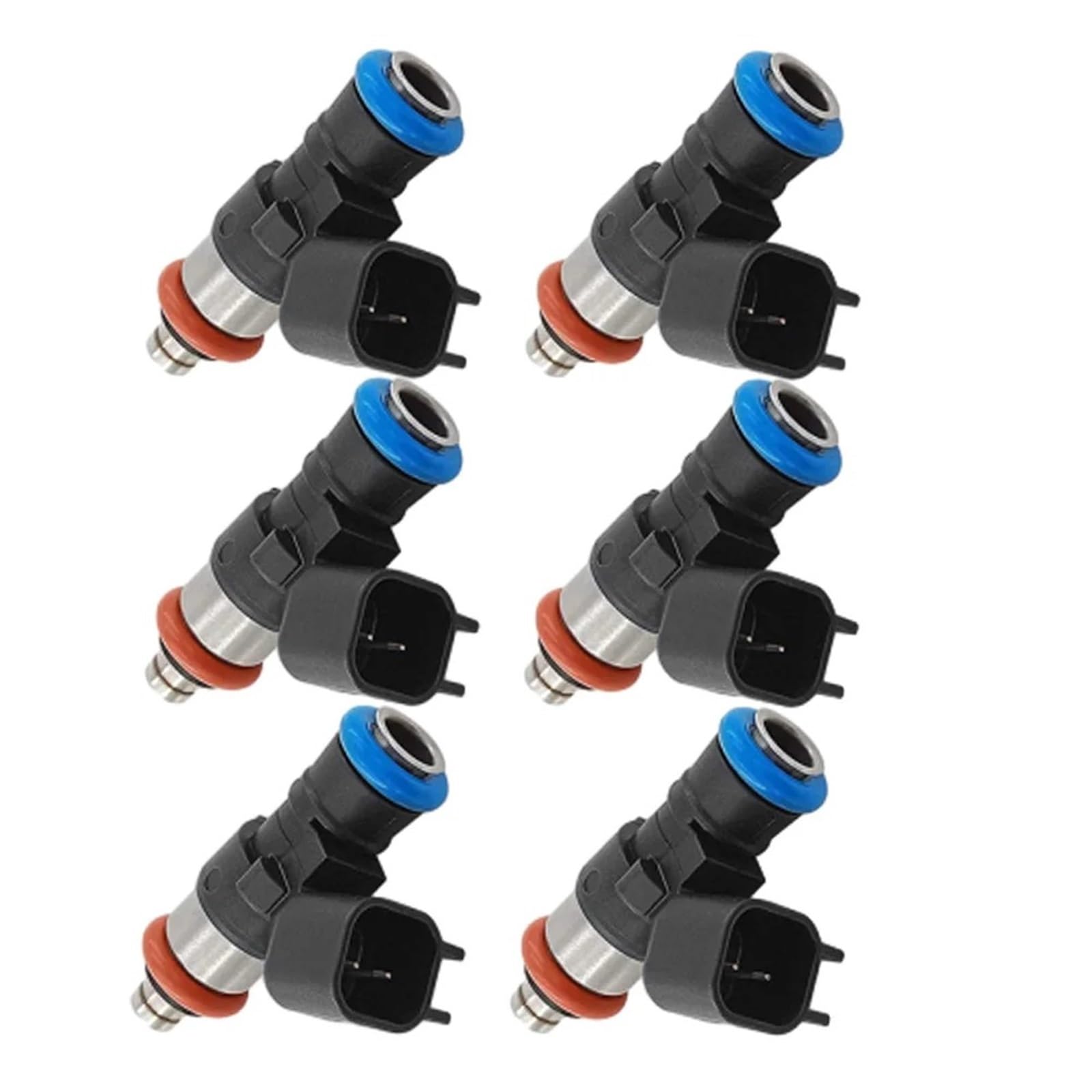 Nwirmtm One Color Injector Fuel For Edge Taurus Flex Fusion Lincoln Mkz Mkx 3.5L 0280158091 High Impedance Nozzle Replaces 6Pieces Fuel Injectors