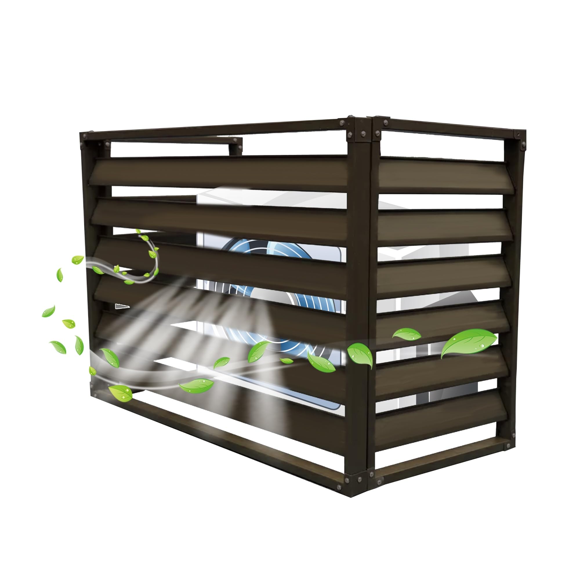 Cache climatiseur en aluminium pour harmoniser la décoration de votre terrasse ou jardin