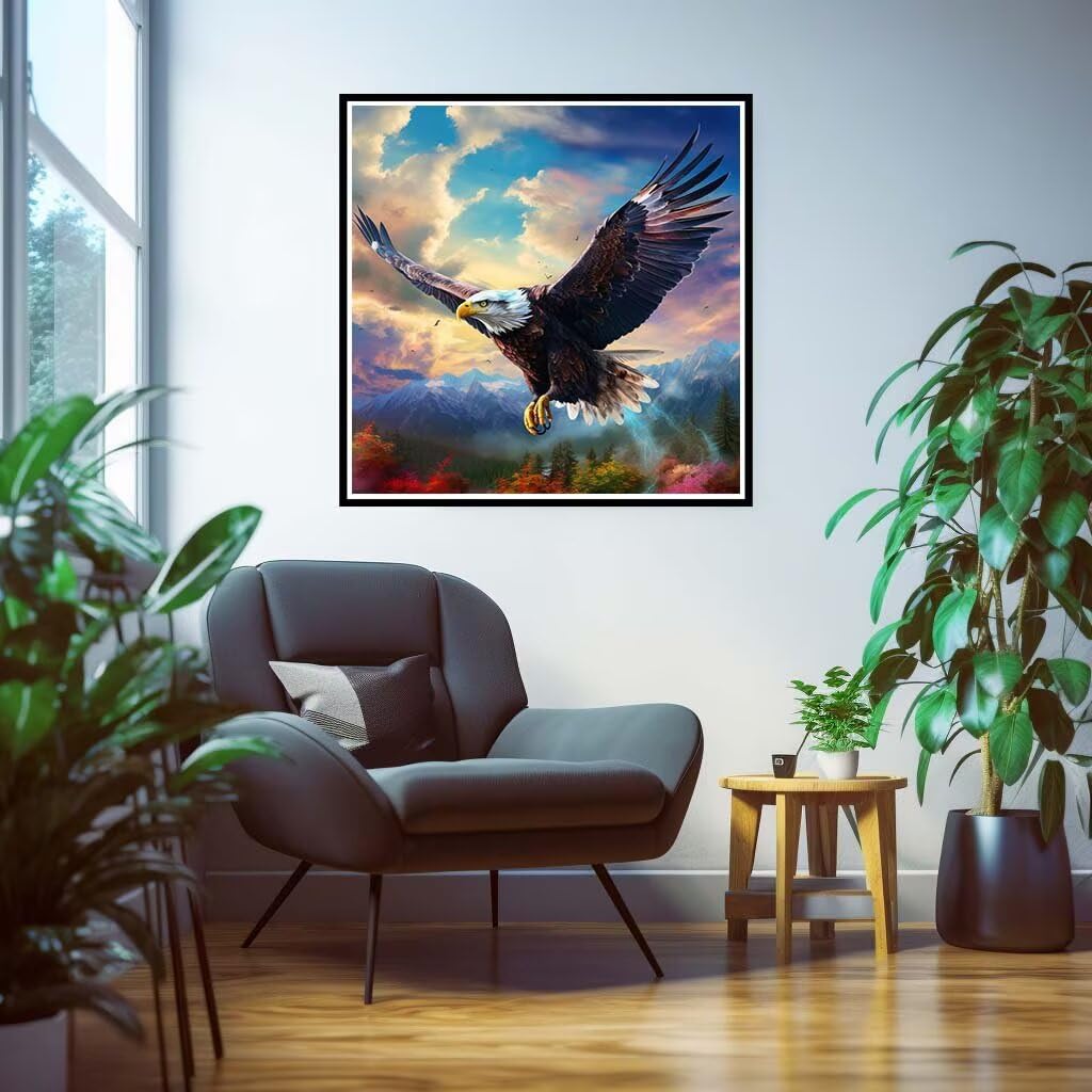 Diamond Painting Eckige Steine Adler Diamond Painting Bilder -L39