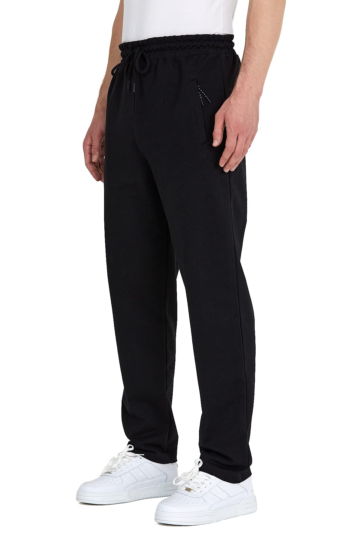 COMEOR Jogginghose Herren mit Reißverschlusstaschen Baumwolle Trainingshose - Sporthose Jogginghosen Männer Jogger | Jungen Freizeithose