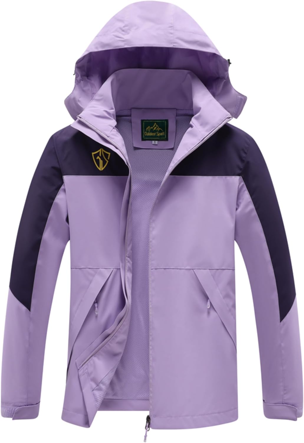 GIISAM Rain Jacket for Women, Women's Waterproof Lightweight Rain Jackets Packable Raincoat Windbreaker Coat with Hood