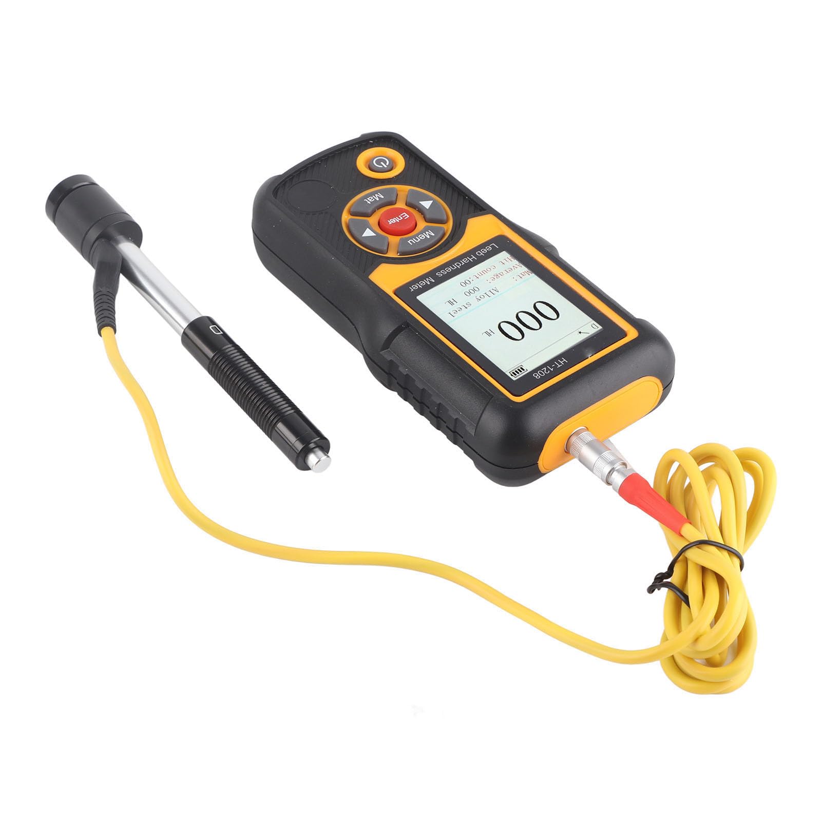 Tester di Durezza Digitale HT-1208 Ad Alta Precisione per Metalli Acciaio Ferro Bronzo Rame con Display LCD Professionale per Laboratorio Industria Officina Meccanica Strumento di Misura