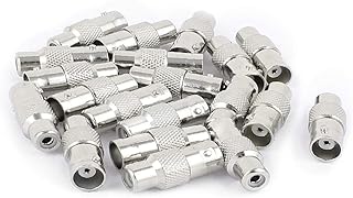 New Lon0167 Adaptador de conector de cabo coaxial 20pcs BNC fêmea para RCA fêmea Jack RF para câmera de CFTV(20Pcs BNC-Buchse auf Cinch-Buchse RF Koaxialkabel Stecker Adapter für CCTV-Kamera)