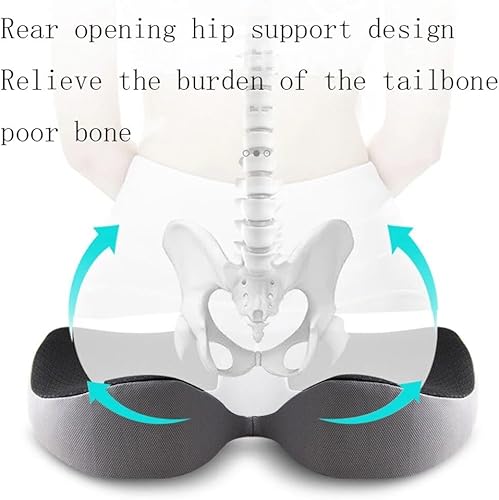 Miniatura 4 de Cojín ortopédico antideslizante de espuma viscoelástica para próstata para coxis Sciaticaback, alivio del dolor, silla cómoda para asiento de
