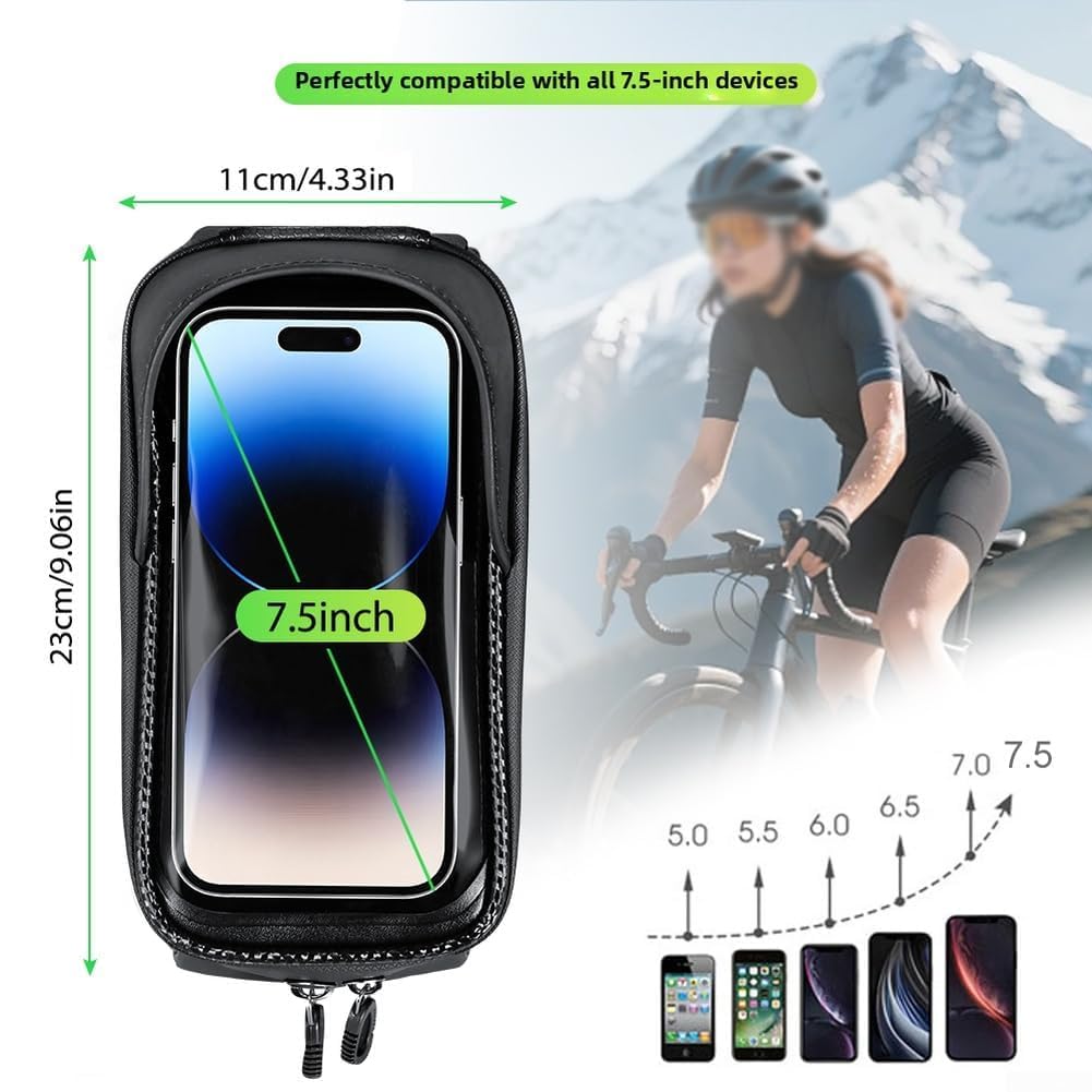 Booda Brand Borsa Smartphone Bici per Pivot RSL 2015-2018 | Proteggi gli oggetti e naviga sotto la pioggia con questa borsa parasole ben salda.