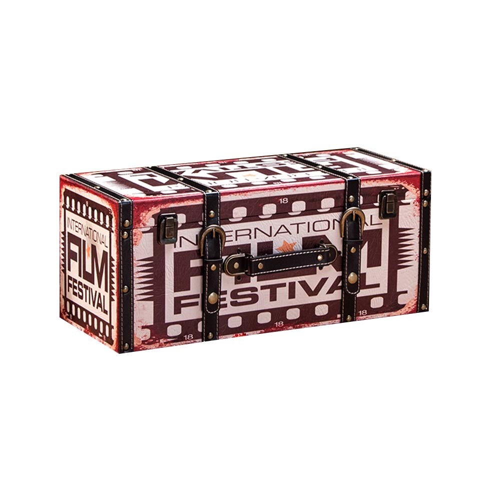 LIANGLIANG-zhiwujia Floating Wall Shelves Shelf Retro Display Stand Environmental Protection PU Easy To Store, 4 Colors, 2 Sizes (Color : A, Size : 48X20X20CM)