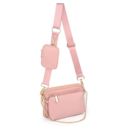 UTO Small Crossbody Bags for Women 3 in 1 Trendy Belt Purse Fashion Designer Mini Cute Sling Fanny Chest Pack