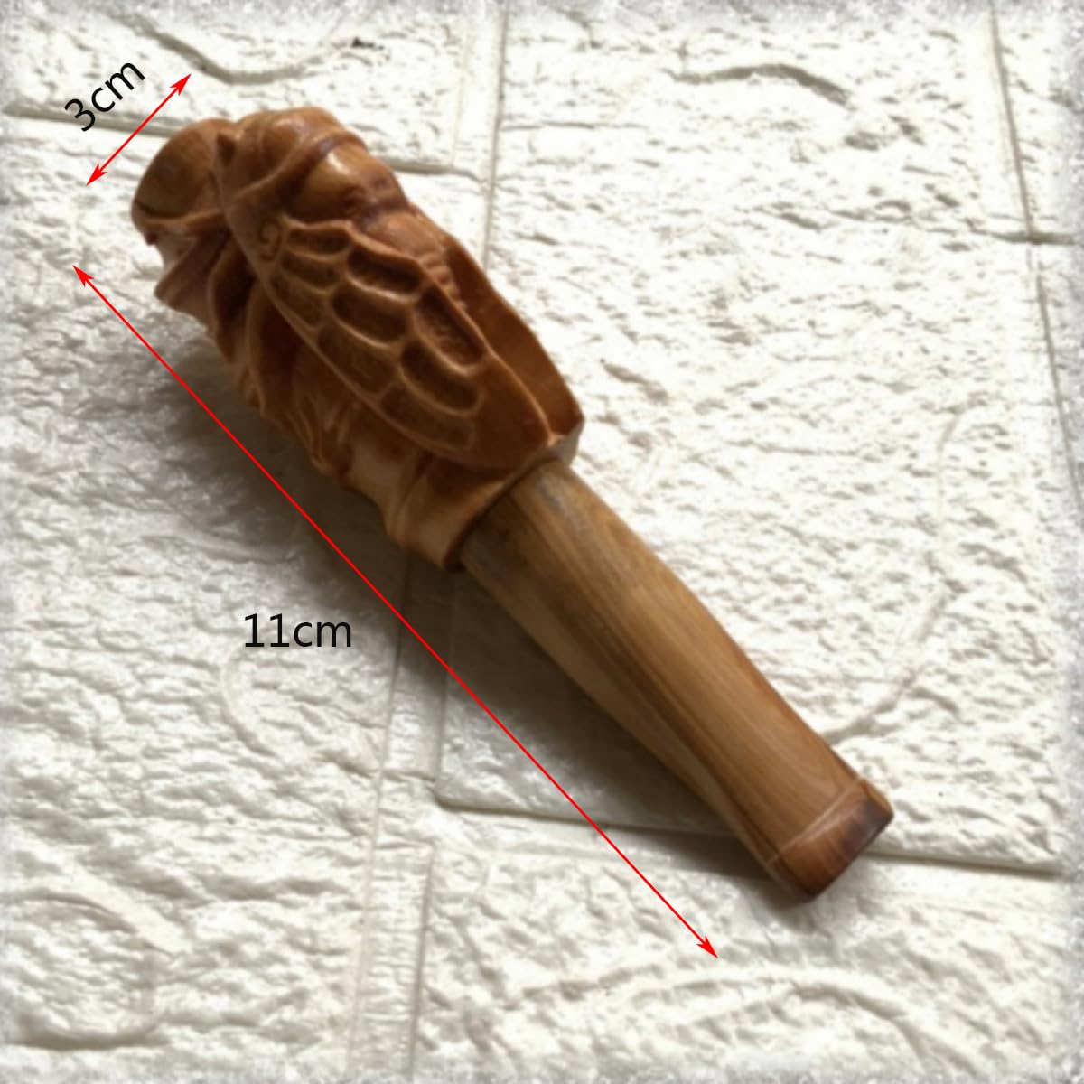 Bocchino per Sigaretta, Bocchino con Filtro, Filtro per Sigarette per Sigarette, Legno Bocchino,Bocchino da uomo modello Cicala, adatto per elemento filtrante da 9mm