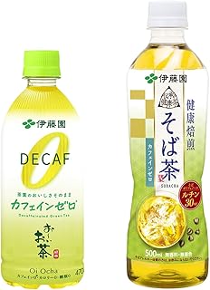 【セット買い】伊藤園 おーいお茶 カフェインゼロ 470ml×24本 + 伝承の健康茶 そば茶 500ml ×24本
