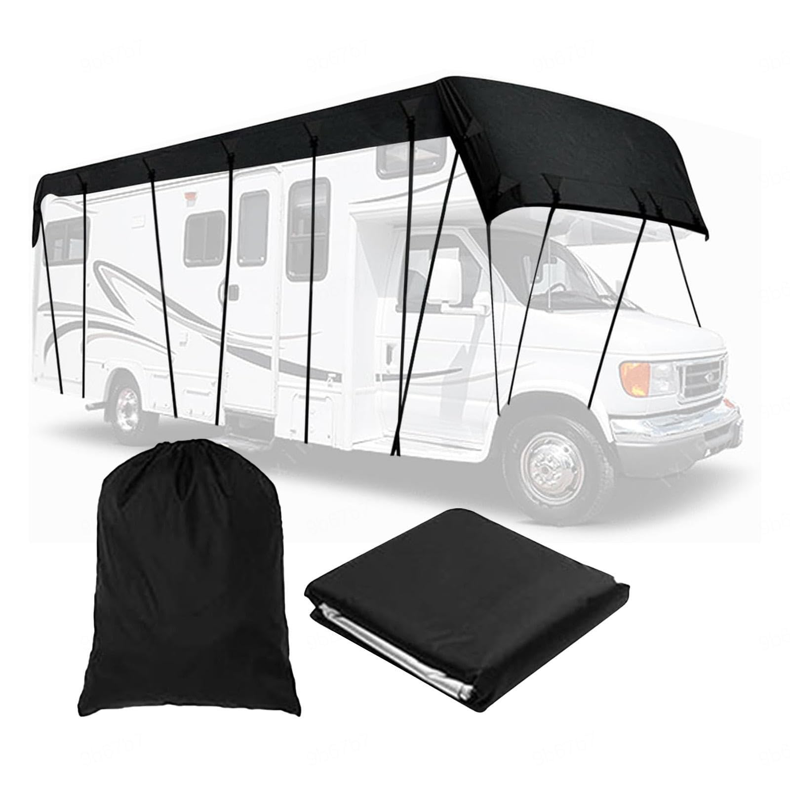 Telo per Camper Tessuto Oxford 210D Copertura Camper A Prova di Vento, Pioggia E Neve Telo Antigrandine per Camper Veranda Camper,6.5m×3m