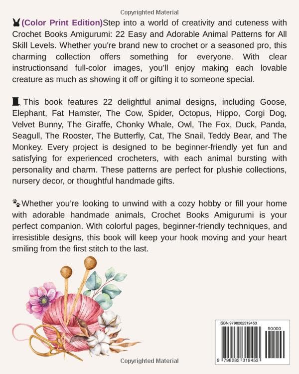 Crochet Books Amigurumi: 22 Easy and Adorable Animal Patterns for All Skill Levels - Image 2