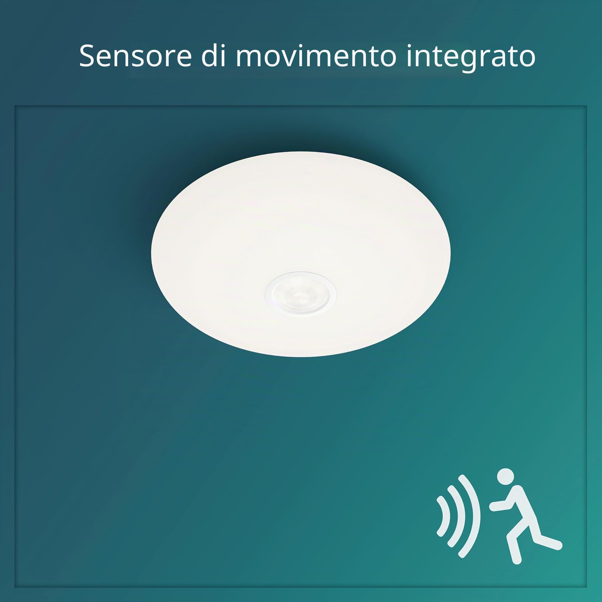 Philips LED Mauve - Plafoniera con sensore di movimento, 6 W, 4000 K, bianco freddo, per illuminazione domestica, interni, soggiorno, camera da letto e sala da pranzo