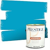 Vista 145 de Prestige Paints. - Base y pintura para exteriores en un solo galón, 1 galón. plano, comparable con Sherwin Williams Topsail.