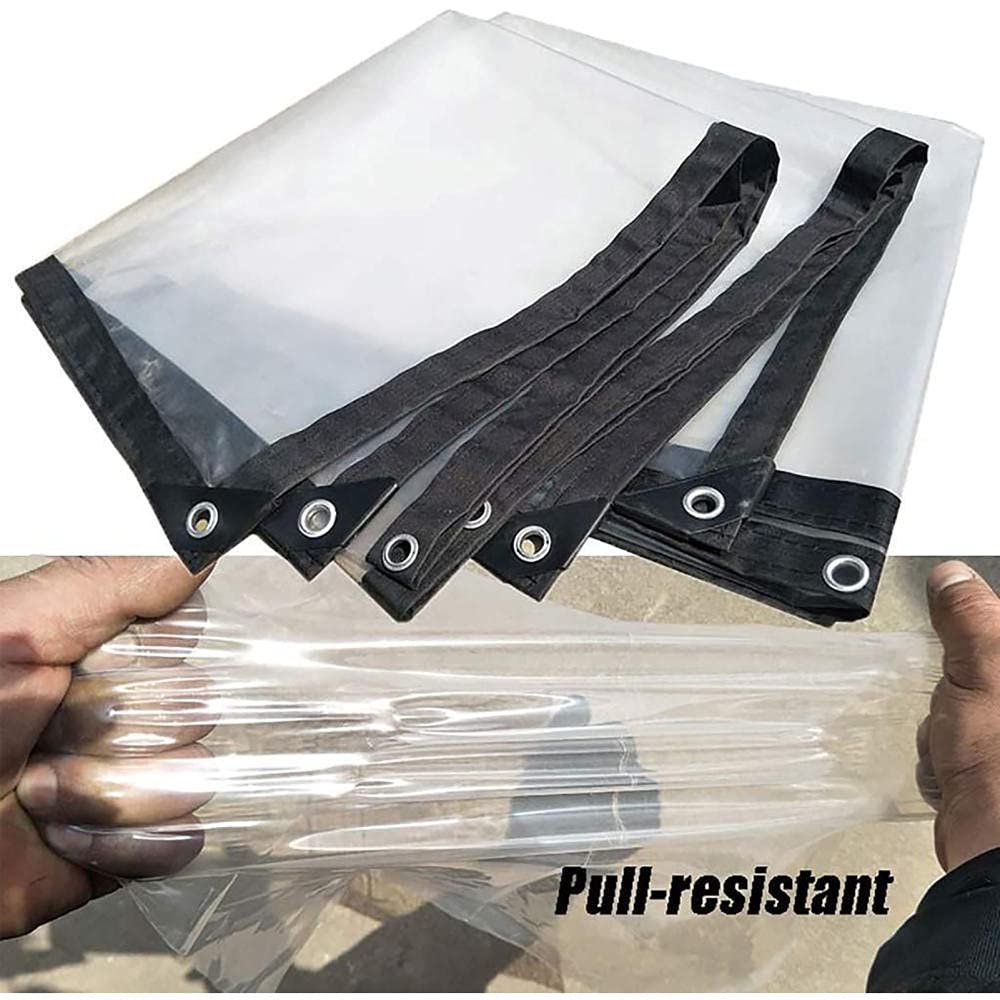 Tarpauline en Tissu Industriel, Clear Tarpaulin, Couverture de qualité bâche pour Le Camping en Plein air, Répulsif et UV stabilisé-3 * 4M