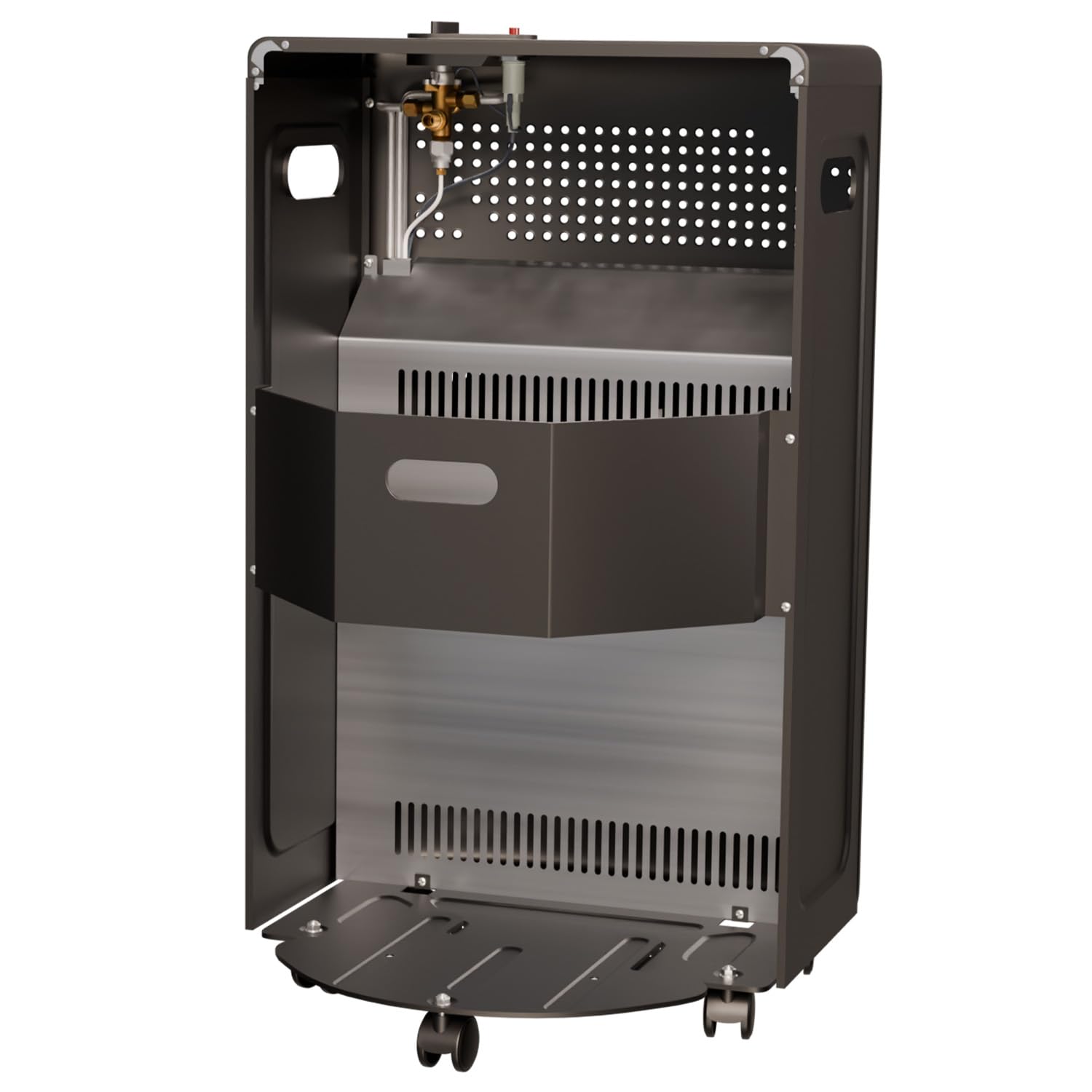 Tronitechnik® Heizgerät 4200 Watt 3 Stufen Gasheizofen Gasheizgerät Gasheizer Keramik Gasofen Gasstrahler für Gasflasche Propangas Heizer, Heizung inkl. Gasdruckregler mobil energiesparend