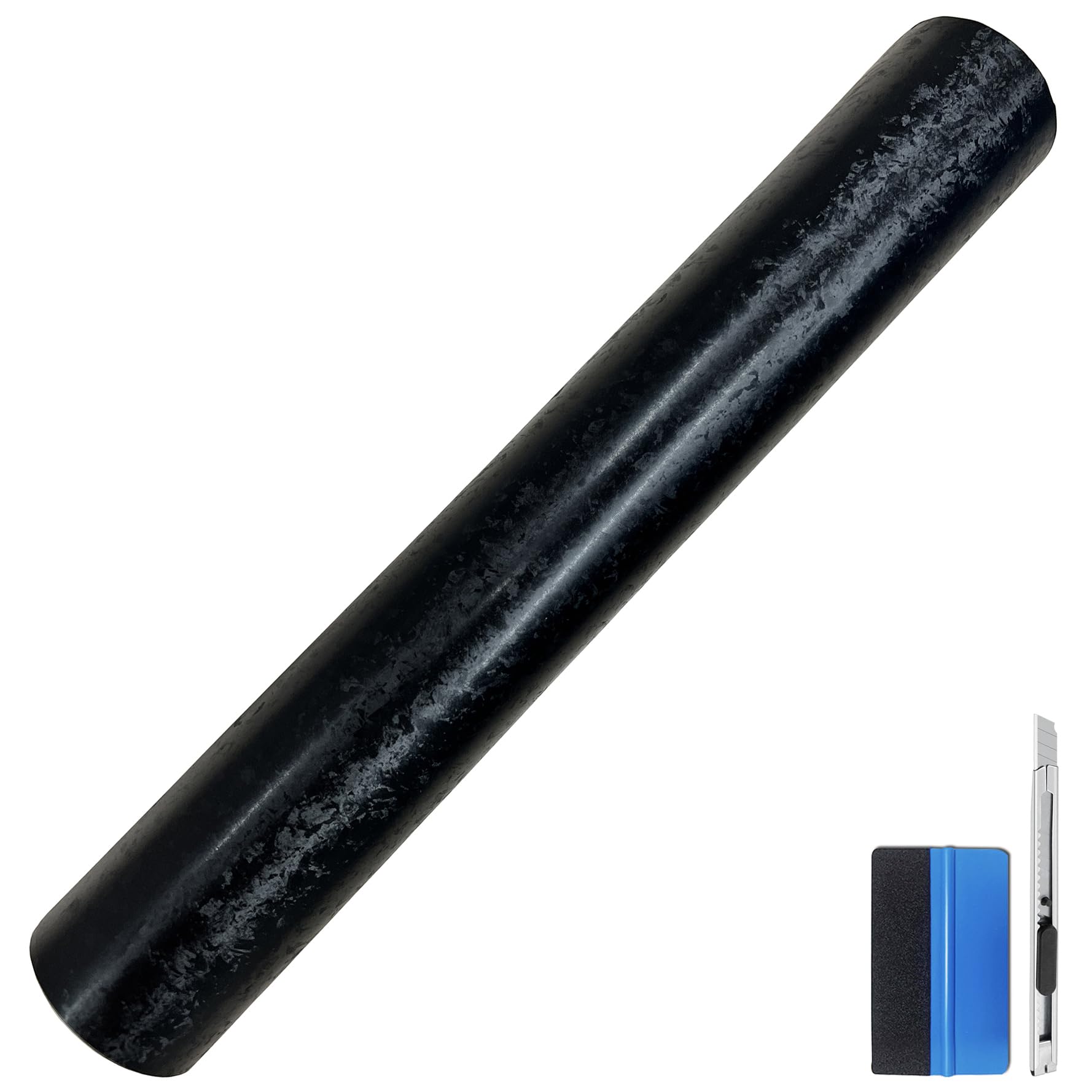 NewL - Adhesivo de Vinilo Azul Brillante de Fibra de Carbono Forjado, con liberación de Aire, sin Burbujas, calcomanía autoadhesiva para Coche, Moto u Otro vehículo (50 x 100 cm) — view 24