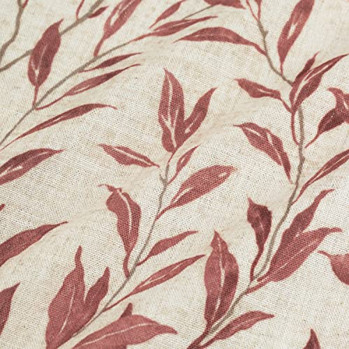 Image of VOGOL Red Sliding Glass Door Curtain, Rustic Style Curtains for Door Window with Rod Pocket at Top and Bottom, 1 Panels Decorative Drapery for Closet, 25x72 Inches