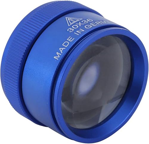 Jewelers - Lupa de bucle de joyería, lupa de mano 30X, lupa de bolsillo portátil, lupa de identificación de joyas, para antigüedades, sellos de