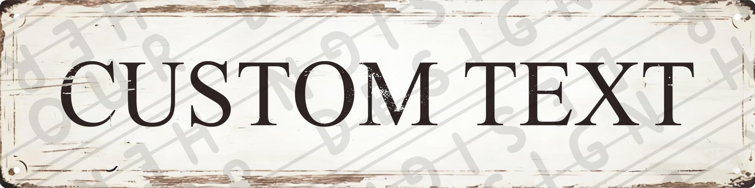 Nggbbdygb Black-125 Personalized 16X4 Metal Sign Custom Name Farm Ranch Stable Barn Decor