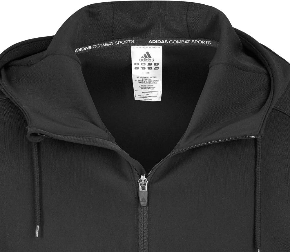 Adidas Combat Sports TR70-100 Bluza z Kapturem, Czarny/Biały, S