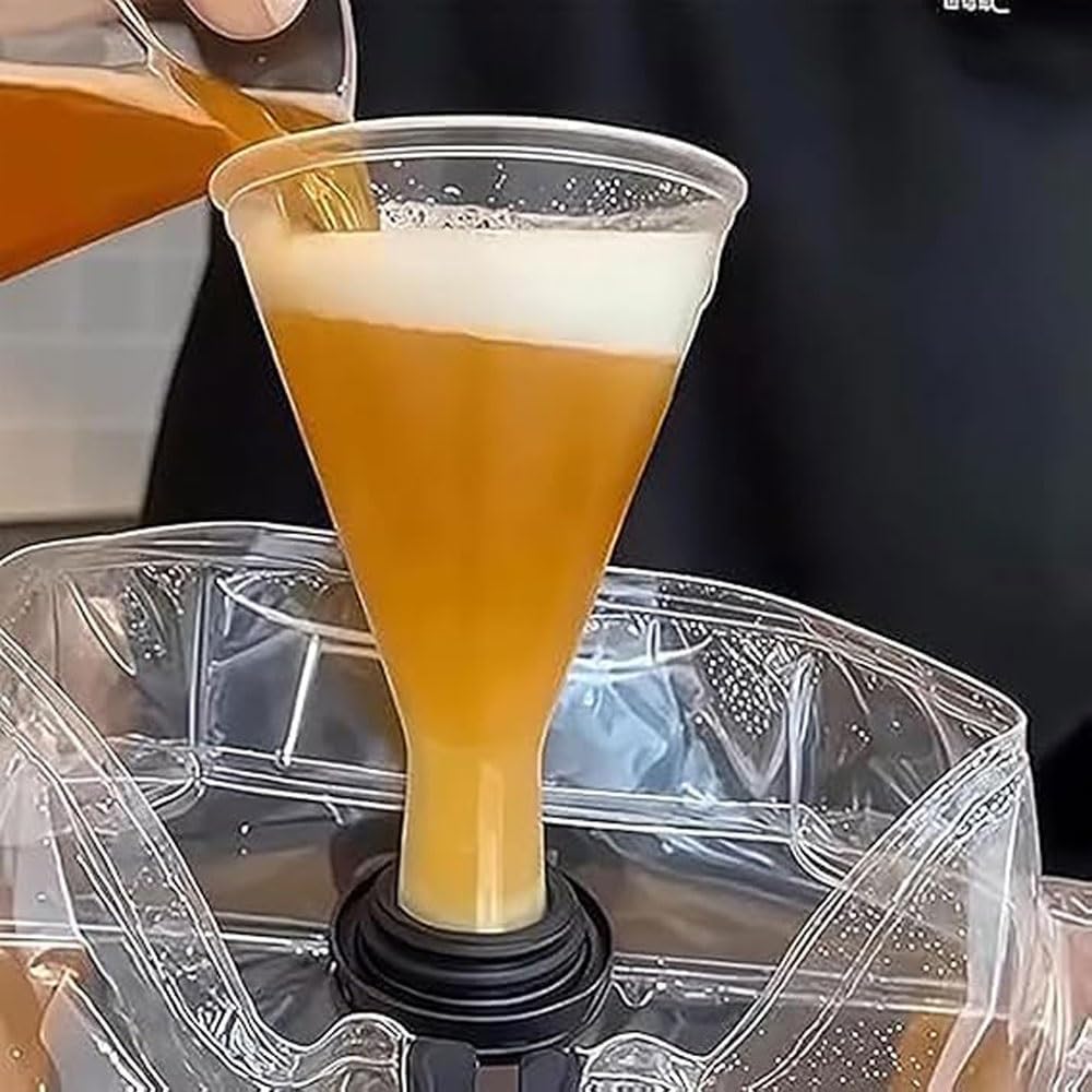 Veste à BièRe 2026 Pour Hommes Et Femmes, Manteau Gonflable Transparent Rempli De BièRe Avec Paille - Doudoune à BièRe Pour Piscines à BièRe, FêTes Et Rassemblements