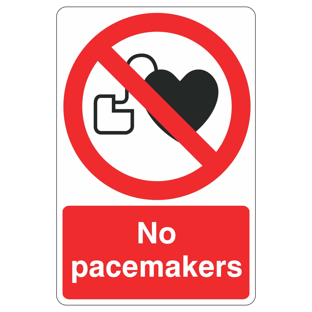 Lasting Impressions (Signs) Limited 150Mmx200mm No Pacemakers Sign Self Adhesive