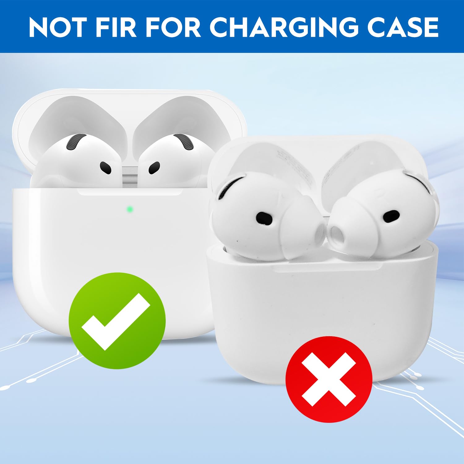 4 pares] para Airpods Pro (espuma viscoelástica), almohadillas para